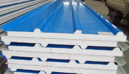 ساندویچ پانل دیواری دو رو ورق آبی